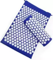 Nixnix - Acupressuur mat - Blauw - Inclusief kussen - Massage mat - Acupunctuur