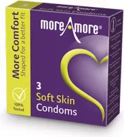 MoreAmore Soft Skin - 3 stuks - Condooms