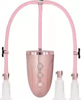 Automatic Rechargeable Clitoral en Nipple Pump Set - L - Pink