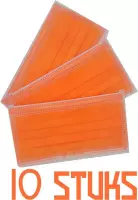 An Phu - Oranje Mondkapje - niet medische 4 laags mondkapjes-Mondmaskers - per 10 verpakt.