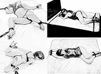 Bed Bondage Set met Boeien voor Matras | BDSM | Erotiek Toys | 18+ | Bed set | Zwart | Universeel