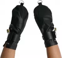 Bondage Mittens - Zwart - BDSM - Boeien - BDSM - Boeien