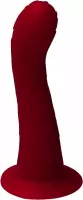 Ylva & Dite - Cryptodite - Siliconen G-spot / Anale dildo - Made in Holland - Donker Rood