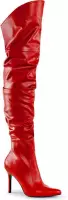 Pleaser Overknee laarzen -35 Shoes- CLASSIQUE-3011 US 5 Rood