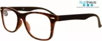 Icon Eyewear TFD313 +1.00 The Grid BlueShields leesbril - Blauw licht filter lens - Tortoise textuur