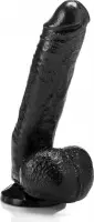XXLTOYS - Bert - Dildo - Inbrenglengte 18 X 4.7 cm - Black - Uniek Design Realistische Dildo – Stevige Dildo – voor Diehards only - Made in Europe
