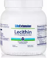 Life Extension Lecithin (97% Phosphatides de-oiled), 454 grams