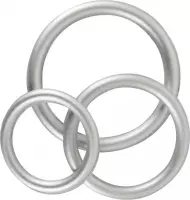 You2Toys Siliconen Cock Ring Set - Metallic