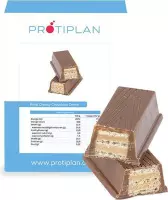 Protiplan | Reep Chunky Chocolade Creme | 7 x 37,2 gram  | Eiwitrepen | Koolhydraatarme sportvoeding | Afslanken met Proteïne repen