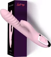 TipsToys Super Luchtdruk 1.1 Dildo Vibrators voor Vrouwen '2-in-1' met Zuigkracht Sucking Clitoris Sex Toys | Kleur Roze