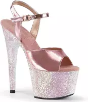 Pleaser Sandaal met enkelband, Paaldans schoenen -37 Shoes- ADORE-709LG Paaldans schoenen Roze