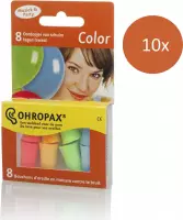 10x OHROPAX Color 8st (80 stuks)