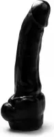 XXLTOYS - Gabin - Dildo - inbrenglengte 18 X 5 cm - Black - 25 cm - groot formaat Realistische Dildo met balzak - Made in Europe