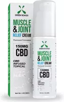 Green Roads (CBD) | Muscle  en  Joint Relief Cream 150 MG - 30gr