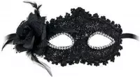 Maskarade Bella Figura - Verkleedmasker - One Size - Zwart