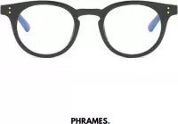 PHRAMES® - Dion Solid Black – Beeldschermbril – Computerbril - Blauw Licht Filter Bril - Blauw Licht Bril – Gamebril – Unisex - UV400 - Voorkomt Hoofdpijn en Vermoeidheid