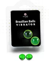 Secretplay Shock Brazilian Balls - Massageolie - Smelten Tot Massageolie - Vloeibare Vibrator - 2 Stuks