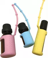 Siliconen beschermhoesjes - 5 stuks - voor 5 ml flesjes - aromatherapie