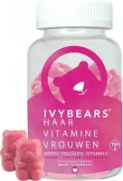 Gummies voor Haar, Huid & Nagels - Versterkende haar vitamines voor het haar - Ivybears Haar Vitamine Vrouwen - 60 gums