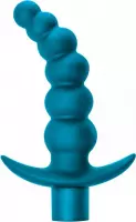 Lola Toys - SpiceItUp! - Ecstasy - Vibrerende Buttplug met Kralen - 7 functies - Anaal Beads Kralen Ketting - Prostaat Stimulatie - P-Spot - Unisex - 14cm x 3.3cm - Blauw