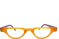 Leesbril - Aptica Couture Winston Oranje met Rood - Sterkte +1.00 - Acetate Frame