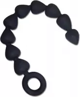 S&M Zwarte Siliconen Anaal Beads - Plug