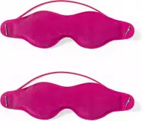 2x stuks roze ontspanningsmasker - relax oogmaskers