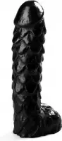XXLTOYS - Teunis - Large Dildo - Inbrenglengte 24 X 7 cm - Black - Uniek Design Realistische Dildo – Stevige Dildo – voor Diehards only - Made in Europe