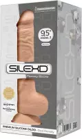 Silexd – Zeer Realistische Zuignap Dildo met Zachte Mantel en Harde Kern voor Levensechte Ervaring – 24.3 cm – beigeig