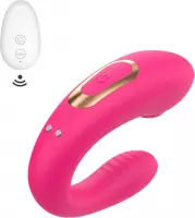 DecoRD 2in1 Clitoris Stimulator Luchtdruk - Vibrator voor Vrouwen - Ideaal voor Koppels - Ondergoed Dildo met Clit Zuiger/Sucker - Roze - 10 standen  - Met Afstandsbediening - Waterdicht - St