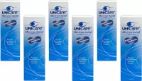 Unicare 6 x 360 ml - lenzenvloeistof zachte contactlenzen - incl. 6 lenzendoosjes - voordeelverpakking