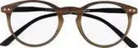 SILAC - WOOD&BLACK - Leesbrillen voor Vrouwen en Mannen - 7602 - Dioptrie +1.75