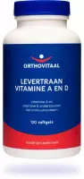 Orthovitaal - Levertraan Vitamine A en D - 120 softgels - Vetzuren - voedingssupplement