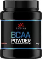 XXL Nutrition - BCAA 2:1:1 Powder - Leucine (2) Isoleucine (1) Valine (1) - Essentiële Aminozuren, BCAA Poeder - Framboos - 500 gram