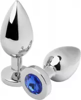 METAL HARD | Metalhard Anal Plug Diamond Blue Medium 7.62cm