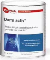 Dr. Wolz Darm Activ | Regelmatige Stoelgang supplement | gezonde darm 400gr poeder met Inulin en melkzuurbacterien - Verhoog de stoelgang - kan bijdragen voor gewichtsverlies