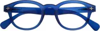 Piu Forty Leesbril Preassembled reading eyeglasses with soft touch spectacle frames – col. Blue +2.00