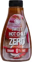 Rabeko Zero Sauce — zoete hete chili, 1 x 425 ml zonder suiker en weinig vet — gezonde koolhydraatarme producten met minder calorieën en minder vet voor salades, frites, burgers, g