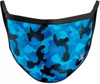 [Merchandise] Maskfy Herbruikbare Mondkapje Blauw Camouflage