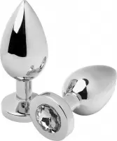 METAL HARD | Metalhard Anal Plug Diamond Clear Medium  7.62cm