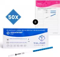 Telano Ovulatietest Vroeg 50 testen Dipstick - Gratis Ovulatiekalender - Strip