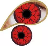 XtremeEyez - Mini Sclera Red Rage - 1 maand lenzen