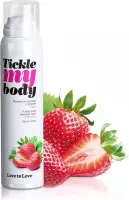 LOVE TO LOVE - Massaje Foam Tickle My Body Strawberry Aroma