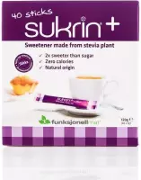 Sukrin+ Sticks (40 stuks) - Bevat Erythritol - 100% Natuurlijke suikervervanger - 2x zo zoet als gewone suiker