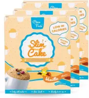 3x SlimCake Vanille • Suikervrij • 80% minder calorieën dan Cupcake Muffin• Koolhydraatarm • Vetarm • Instant en Klaar in 1 minuut!