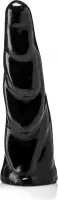 XXLTOYS - Wave - Large Dildo - Inbrenglengte 22 X 6.5 cm - Black - Uniek Design Realistische Dildo – Stevige Dildo – voor Diehards only - Made in Europe