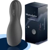 Essential Pleasure - Luxe Masturbator voor Man - Seks Speeltjes - Pocket Pussy - Zwart