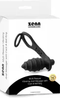 ZENN multi plezierige anale vibrator met cock en bal ring