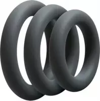 Doc Johnson - Optimale - 3 C-Ring Set - Thick - Slate