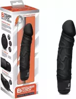 POWERCOCKS Vibrator Love Toy 6,5” Realistic skin Zwart